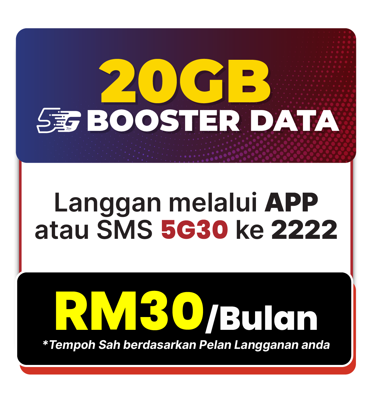 Booster 5G 30GB Halo Telco