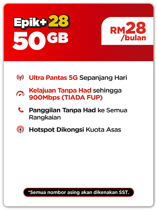 Pelan Epik+ 28 Halo Telco