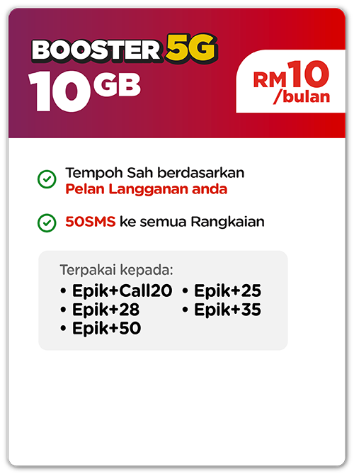 Pelan Booster 5G Halo Telco